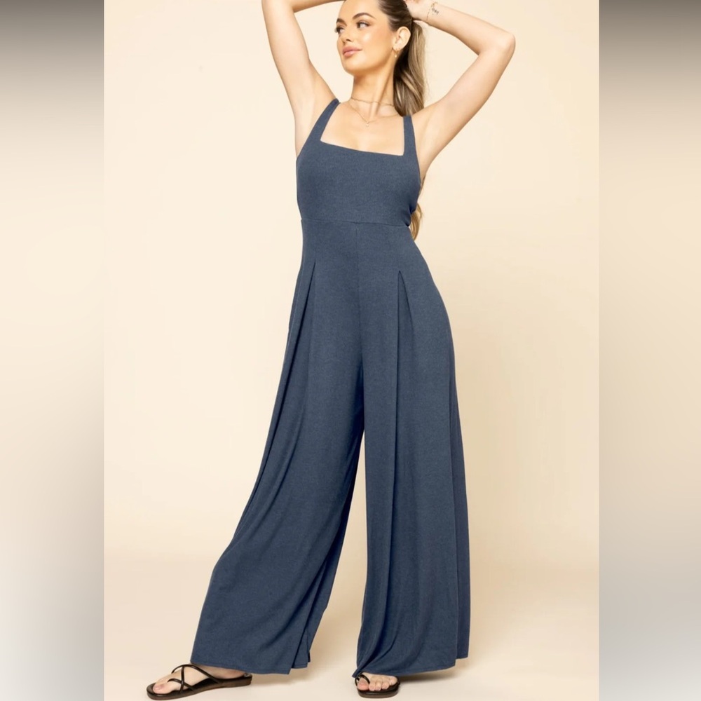 Go with the Flow Jumpsuit - Stormy Weather